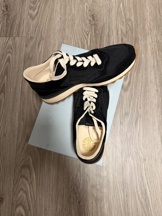 ANTONIO MELANI Black Sneakers with Cream Laces - Picture 4 of 4